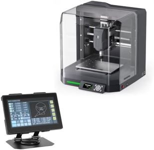 Genmitsu Cubiko CNC Router Machine with Enclosure, PCB Milling Machine, Smart Desktop CNC + 7'' HD Touchscreen 4-Axis CNC Offline Controller