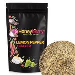 Lemon Pepper Coater 100g - BBQ Rubs and Seasoning for Meat Chicken Beef Pork Lamb Fish Burger Sausage Cheese Vegetable Tofu - All Purpose Dried Spices Powder Blend - Mixed Barbecue Rub Grill Marinade