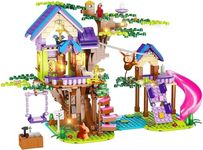 OKKIDY Tree House Building Toys for Kids, Girls Friendship Building Blocks with with LED Light, Creative Forest House Age 6 7 8 9 10 11 12+