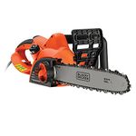 BLACK+DECKER Corded Chainsaw 2000 W 40 cm with Anti Vibration System and Chain Brake System CS2040-GB