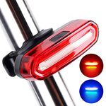 HomeChi Bicycle Rear Lights, Ultra Bright & USB Rechargeable Bicycle Flashing Rear Tail Light, LED Safety Warning Light Strobe Light, Also for Helmet and Backpack