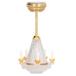 Miniature Chandelier for Dollhouse, 1:12 Scale Dollhouse Chandelier, Decorative Lighting Accessories, Battery Operated Dollhouse Lamp with ON/OFF Switch, Mini Ceiling Lamps