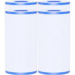 AQUALTRA Pool Filters Type A or C Replaces Intex 29000E/59900E, Easy Set Pool Filters, Summer Escapes or Summer Waves, 8" x 4 1/4" Above Ground Pool Filters 4 Pack