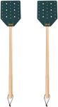 2pcs Leather Fly Swatter, Long Flys