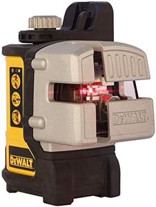 DEWALT DW089K 3-Way Self Levelling Multi Line Red Beam Laser (Red Black and Yellow)