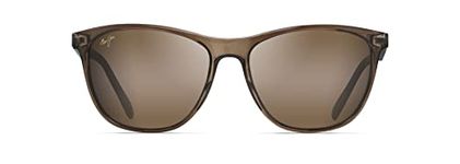 Maui Jim Women Sugar Cane Sunglasses, Transparent Mocha/Hcl Bronze Polarized, Medium
