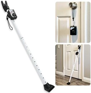 SecurityMan Door Security Bar with Alarm and Sliding Door Security - 120dB Loud Adjustable Door Jammer Stick Brace - Door Stoppers Security Bar Withstands 400lbs of Force from Inside