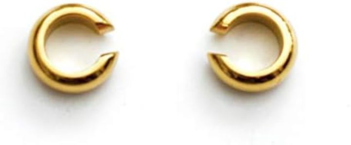18K Gold Plated Titanium Hoop Ear Cuffs, Minimalist Style, Stacking Ear Cuff, Hypoallergenic Jewelr (Large)
