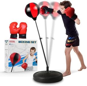 Punching Bag for 3-8 Years Old Kids, Boxing Bag Set with Boxing Gloves, Kids Punching Bags with Height Adjustable Stand, Boxing Bag Set Toy for Boys & Girls