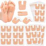 72 Pcs Callus Pads for Feet Soft Felt Callus Cushions for Bottom of Foot U Shape Metatarsal Pads Pain Relief Adhesive Coin Pads Keep Protecting Calluses from Rubbing on Shoes for Women Men Heel Pads