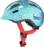 ABUS Smiley 2.0 Kids Helmet - Bike Helmet - for Girls and Boys - Turquoise, Size S