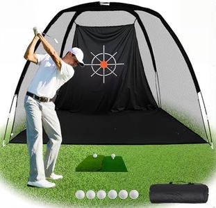 Gagalileo Golf Net Training for Teens & Beginners: 8X6FT with Target Portable for Backyard Indoor Outdoor Hitting Practice