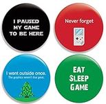 Funny Gamer Pinback Buttons/Pins (2