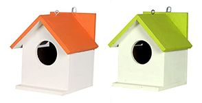 Ganga Enterprise Bird House Bird Nest For Sparrow And Other Garden Birds Pack Of 2 Nest In Diffrent Color