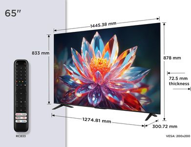 TCL 65" QLED 4K Smart TV – Ultra HD HDR Display