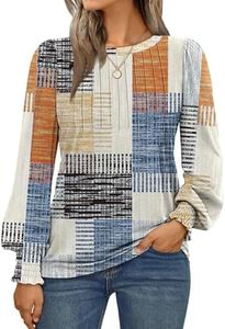 AUTOMET Womens Long Sleeve Shirts Fall Blouses Tops Business Casual Outfits