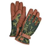 Burgon & Ball Love The Glove Ladies Gardening Gloves, Medium/Large, Oak Leaf Moss