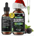 HERBIFY Chlorophyll Drops - Liquid Chlorophyll for Energy Boost & Immune System Support - Made in USA - Organic Chlorophyll Liquid Drops for Body Detox, Internal Deodorant & Enhance Skin - 2 Oz