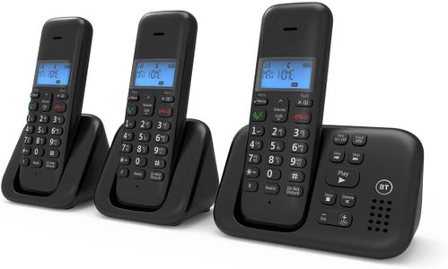BT Cordless Trio Phone Set – Digital Home Landline, 3 Handsets