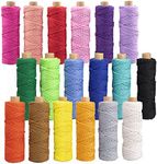 Macrame Cord 3mm x 594 Yards, 18 Ro