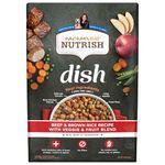 Rachael Ray Nutrish Dish Natural Dry Dog Food, Beef & Brown Rice Recipe with Veggies, Fruit & Chicken, 11.5 lbs