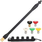 GGTE Pressure Washer Extension Wand for Ryobi, Portland, Husky Gun Electric Pressure Washer Wand With 5 Spray Nozzles And 1 Tips Holder