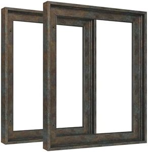 FOLKOR 0.9” Deep Vintage Frame for 11x14 Canvas Paintings, 2 Pack Complete Floating Frames with 0.9” Deep for Artists Designers Landscape Portrait, Farmhouse Home Office Wall Decor (Blue and Gold)