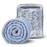 Winthome Weighted Blanket for Adult & Removable Cover, Heavy Blanket Designed for Insomnia, Anxiety and Stress Relief with Premium Glass Beads (Paisley, 150x205cm 10.4kg)