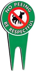 Signs Authority Large No Pee Dog Sign | Sign Politely Reads: No Peeing Be Respectful | Protect Your Property | Protect Your Lawn (7.5"x14.5", Pack 1)