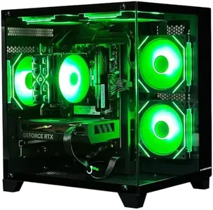 ALCPOK Gaming PC Desktop, Intel Core i5 14400F, RTX 4060, 32GB RAM, 1TB SSD, ARGB Fan, Tower Computer for Gaming and Office