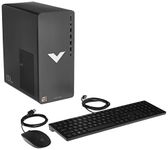 HP Victus 15L Gaming Desktop Computer Bundle PC, AMD Ryzen 7 Processor, AMD Radeon Graphics, 16 GB SDRAM, 512 GB SSD, Windows 11 Home OS, Wi-Fi 6 and Bluetooth (TG02-0130, 2022)