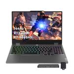 Lenovo LOQ 15.6'' 144Hz FHD Gaming Laptop, AMD Ryzen 7 8845HS, NVIDIA GeForce RTX 4060, 64GB DDR5, 4TB SSD, 4-Zone RGB Backlit Keyboard, Wi-Fi 6, Win11 Pro, Grey, 1TB Docking Station Set