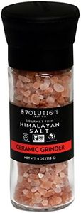 Evolution Salt Himalayan Gourmet Pink Salt, 100% Pure and Raw With 84 Trace Elements and Minerals. All Natural, Healthy, Kosher, and Non-GMO, Glass Grinder 4 Ounce, Course Grind