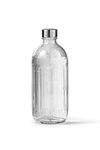 aarke Glass Bottle for Sparkling Water Maker Carbonator Pro, Dishwasher Safe, Details in Steel