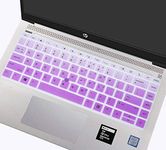 Keyboard Cover Skin for HP Elitebook 840 G5 & 840 G6 14" Notebook, HP Elitebook 745 G5 & 745 G6 14" & HP ZBook 14U G5 Keyboard Accessories Keyboard Protective Skin (with Pointing), Gradual Purple