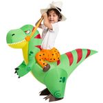 Spooktacular Creations Halloween Inflatable Costume Ride a T-rex Dinosaur Air Blow-up Deluxe Halloween Costume - Child (4-6 Yrs)