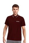 Reebok Men's Maroon Polo T Shirt |Casuals | Essential Cotton Polo | Polo/Collar | Regular FIT | Half Sleeve | 100% Cotton