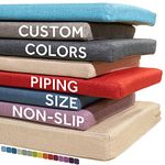 Beyond Your Thoughts Custom Garden Bench Cushion, Customized Cellular Foam Waterproof 2 3 Seater, 45D High-Resilience Upholstery for Outdoor and Window, 10 cm thickness