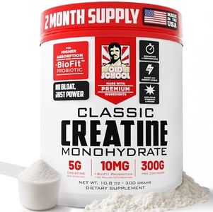 Classic Creatine – Creatine Monohydrate with BioFit Probiotics - Micronized & Quality Controlled – Muscle Growth & Strengh – Exclusive BioFit Probiotics for Fast Absorption & No Bloating – 60 Servings