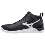 Mizuno Unisex Adults Supersonic 2 Mid Volleyball Shoe, Black/White/Dshadow, 8 UK