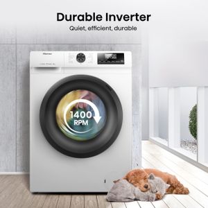 Hisense 8kg Front Load Washing Machine – White, Efficient Laundry