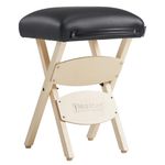 Master Massage Folding Stool, Alloy Steel, Black, One Size