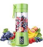 Electro Cloud Electric Portable USB 6 Blade Juicer, Smoothie Fast Blender Machine Mixer Grinder, Shaker Bottle (380 ml, Multi Color)