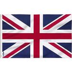 FLAGBURG Union Jack Flag 8ft x 5ft 150x240cm Large United Kingdom Flag for Flagpole UK Flag with Eyelets Double Stitched Flags with Brass Grommet