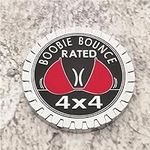 1PC Red Boobie Bounce Rated 4x4 Sti
