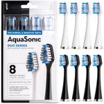 AquaSonic Duo Series Replacement Brush Heads | for Normal & Sensitive Teeth | Compatible with Duo Series & Home Dental Center Toothbrush Handles | NOT Compatible with Duo Series Pro