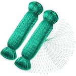 Anpro 2PCS Bird Netting Green Garden Netting 4 x 10m Protecting Plants Fruits Flowers Vegetables 15mm Mesh