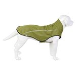 Mile High Life | Dog Raincoat | Adjustable Water Proof Pet Clothes | Lightweight Rain Jacket with Reflective Strip | Easy Step in Closure (XS,Lime Yellow)