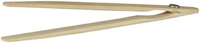 Avanti Bamboo Toast Tongs with Magnet, Natural Bamboo