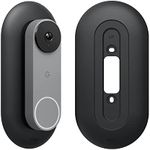 elago Mount Compatible with Google Nest Hello Video Doorbell Wall Plate (Wired, 2nd Gen) - Doorbell Chimes, Perfect Color Match with Angle Wedge (Black)